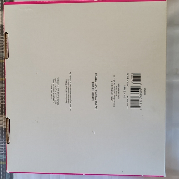 Limited Edition Musical Kiss Kiss Bears Hallmark - Picture 6 of 9